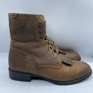Ariat Heritage Lacer Boots Mens 12 D Brown Distressed Cowboy Casual Workwear